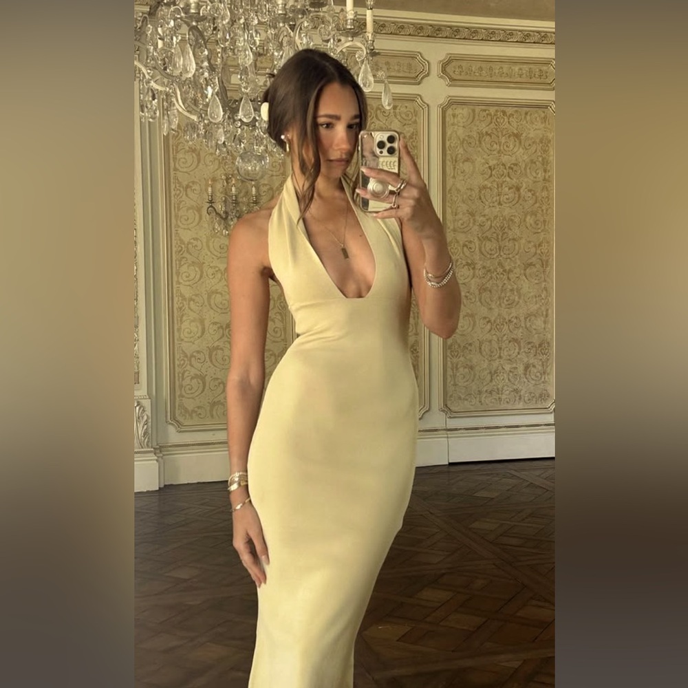 WEWOREWHAT Halter Dress